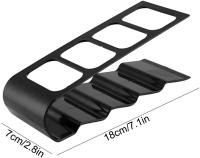 Remote Control Holder, Eco-Friendly Remote Control Organiser Storage Rack Organiser for VCR DVD TVs to Keep Tidy (Black) - details 2