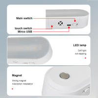 Lámpara De Lectura Magnética Con Luz Nocturna 5000mAh Protección Para Los Ojos 3 Modos De Iluminación Control Remoto Y Timer - details 11