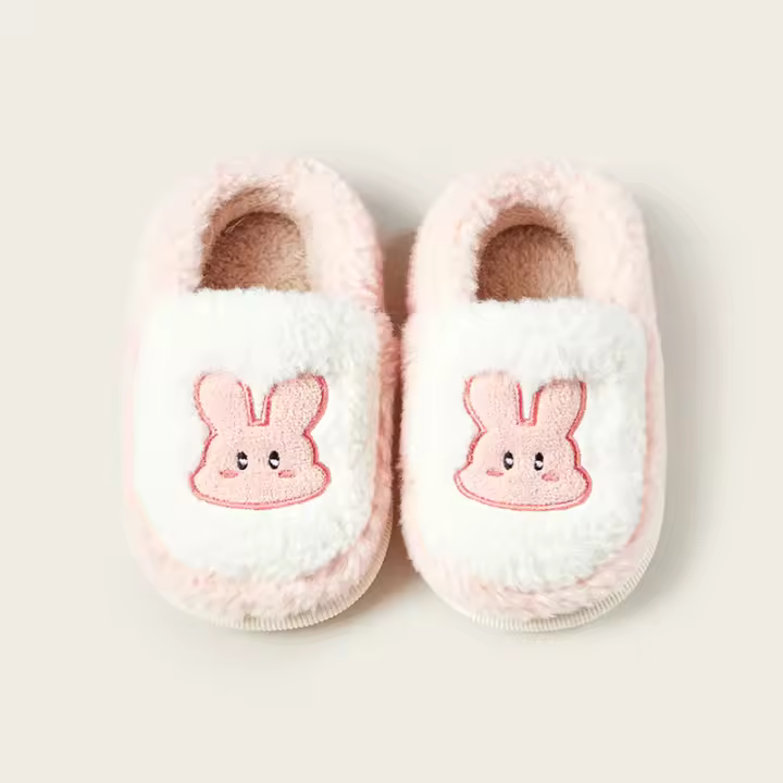 Chopines De Invierno Para Niños De Mario Cheeerful Con Estampado De Animales Cómodos Y Calientes Para El Hogar Material De Algodón - 1