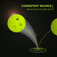 Bolas De Padel Para Entrenamiento Y Práctica De Indoor Pickleball Con Agujeros 26 Huecos Bola Deportiva De Plástico Hollow Para Juego Y Aire - details 4