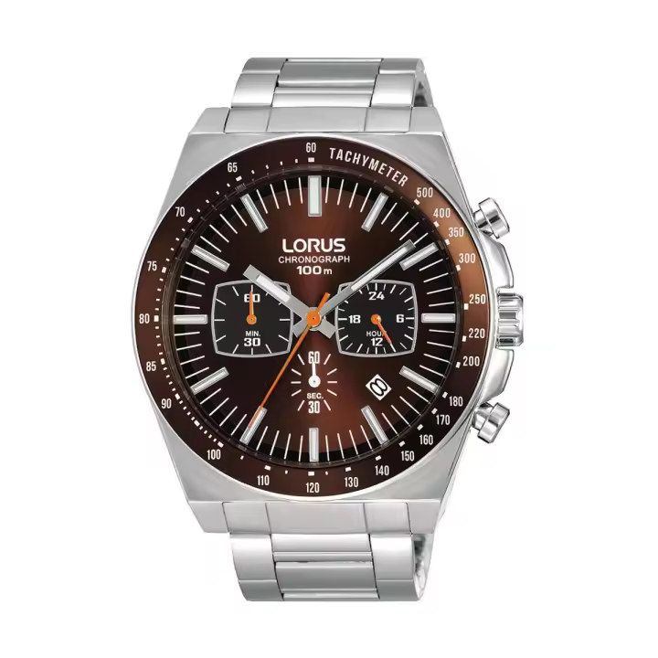 Lorus Reloj Hombre Hombre Sport Cronografo Brazalete Acero 10 Atm - 1