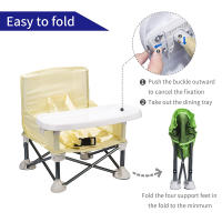 Silla De Alimentación Para Bebé Portátil Y Plegable Silla De Comedor Con Almohadilla Para Niños Para Playa Y Viajes Mobiliario Infantil - details 16
