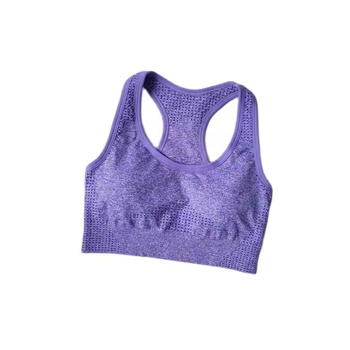 Sujetador Deportivo Para Mujer Con Almohadillas Push up Top De Yoga Fitness Running Transpirable Sin Costuras Modelo W1222 - 1