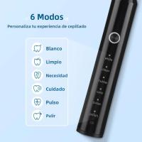 Cepillo De Dientes Eléctrico Con 6 Modos Y 4 Cabezas De Repuesto Ultrasonido Limpieza Oral Recargable USB Impermeable Para Adultos - details 3