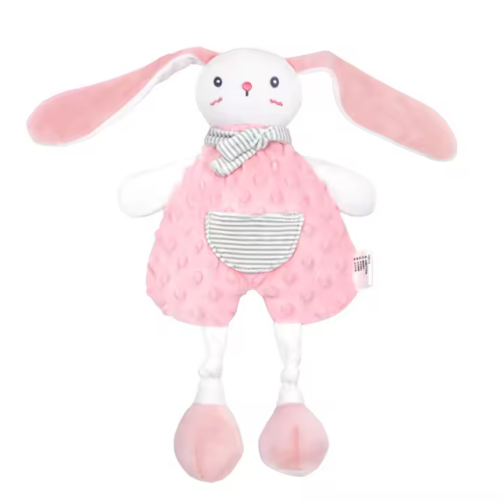 Juguete para bebé de 0 a 3 años, linda almohada de dibujos animados para dormir con muñeca para masticar - 1
