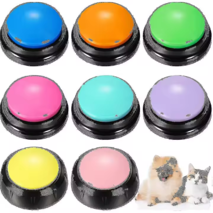 10 Botón de grabación Botones de perro 30 segundos Perro grabable Juego de botones de tal Perro Botones de comunicación Perro de mascota Botones de SPEA F - 1
