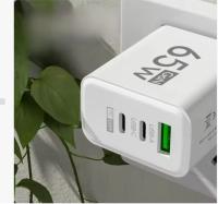 Cargador de GaN Tipo C PD Con 3 Puertos USB Adaptador De Carga Para El iPhone 15 14 Xiaomi Samsung Compatible Universal - details 2
