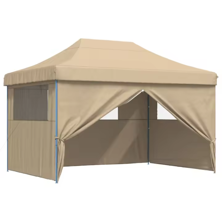 vidaXL Tienda de fiesta plegable Pop-Up 4 paredes laterales tienda Color Burdeos,  orange,  Beige y mas - 1