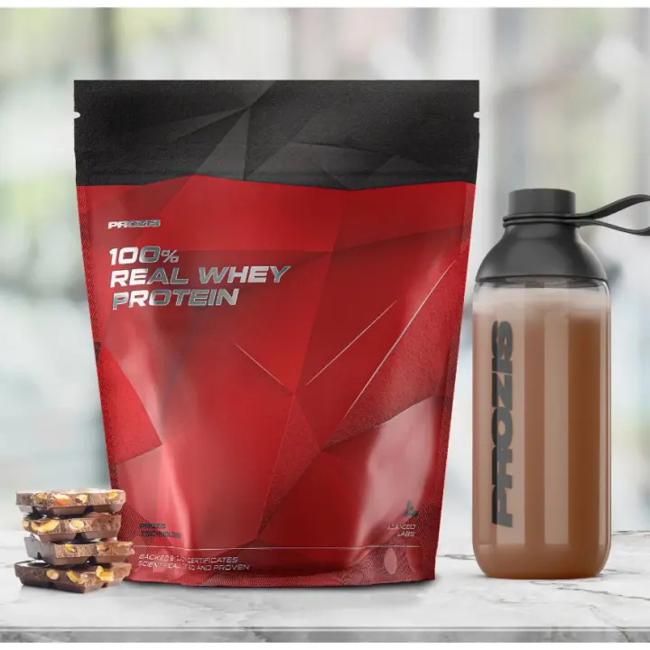 100% REAL WHEY PROTEIN (1KG) - Prozis   Alta calidad  Sin azúcares añadidos  Deliciosos sabores - 1