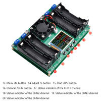 Testero De Batería Digital LCD 2CH 4CH Aideepen Capacidad De MAh MWh Detector De Energía Para Baterías De Litio Tipo-C Compatible Con Baterías 18650 - details 2