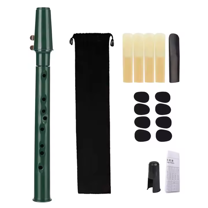 Set De Saxofón Portátil Mini Con Tablas De Fibración Y Bocina Con Palomares Estuche De Transporte Para Profesionales Y Jugadores - 1