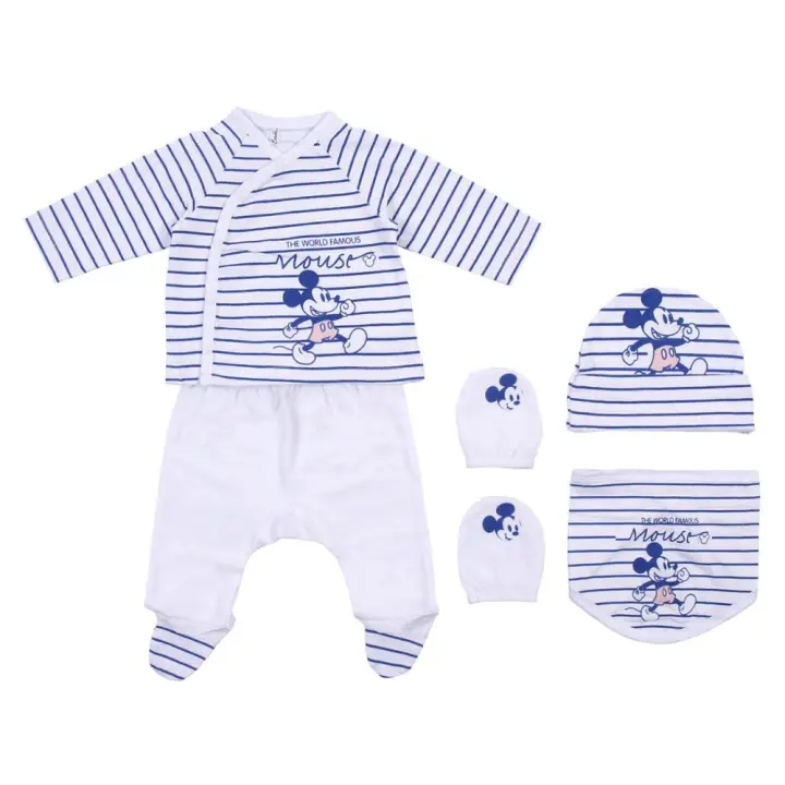 Set Bebé Mickey Mouse Azul Bebé - Conjuntos y Paquetes y Bebés - 1