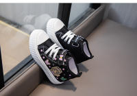 Zapatos De Lona Para Niños Y Niñas Estilo Cuatro Estaciones Bordado Blanco Dibujos Animados Niños Y Niñas Rosa Suave Antideslizante Casual - details 20