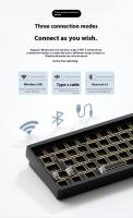 Teclado Mecánico Weikav Lucky65 V2 Kit De Personalización 3 Modos Bluetooth Hotswap Estructura De Ganchos RGB Regalo Para Gaming - details 6