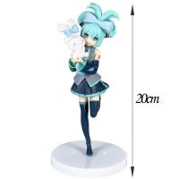 Figura De Colección Anime Hatsune Miku X Cinnamoroll 20CM Decoración Kawaii Regalo Para Niños Modelo De PVC Para Decorar El Hogar - details 2