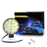 1200LM Luz de trabajo LED para automóvil DXZ, mini luz redonda de 14 luces, 42 W, faro auxiliar de ingeniería modificado, foco de ingeniería 6000K - details 4