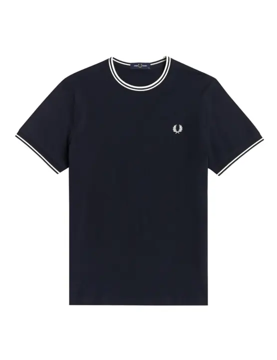Camiseta Fred Perry Twin Tipped Hombre Navy - 1