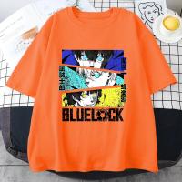Camiseta De Mujer Con Estampado BLUE LOCK Cuello Redondo Manga Corta Estilo Callejero Casual Polyester Top Para Todas Las Estaciones - details 3