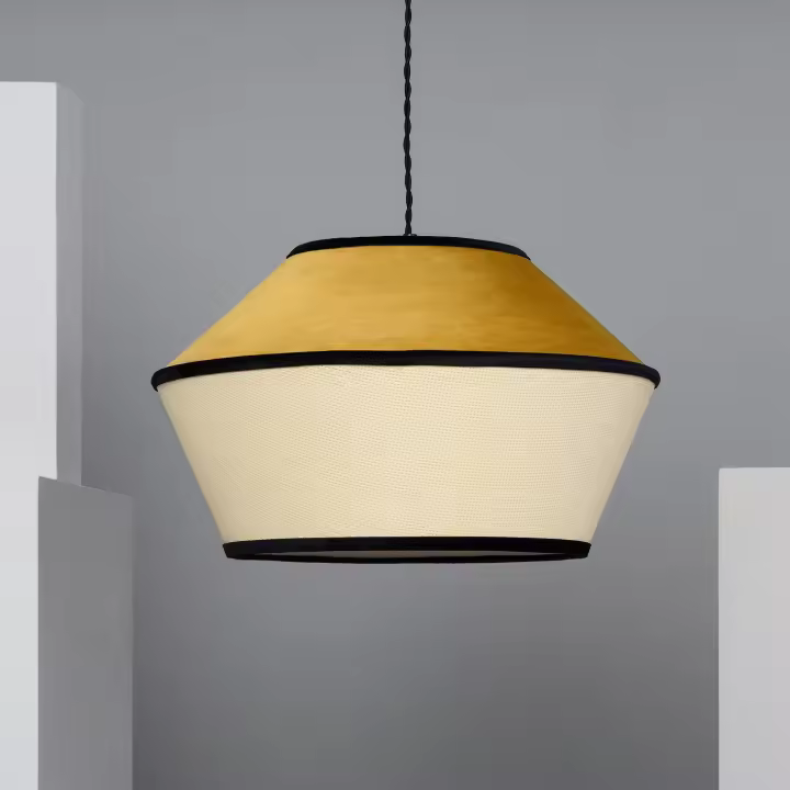 Ledkia Lámpara Colgante Terciopelo Trompa - 1