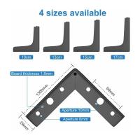 Juego de 4 Patas de Muebles 10cm Triángulo Moderno Pata de Mesa de Metal Horquilla Pata de Mueble para Gabinete Sofá - details 1