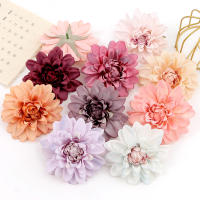 1/3/5Pcs Flores Artificiales De Seda Rosa Gran Tamaño Para Decoración De Hogar Bodas Accesorios De Coronas De Novia - details 1