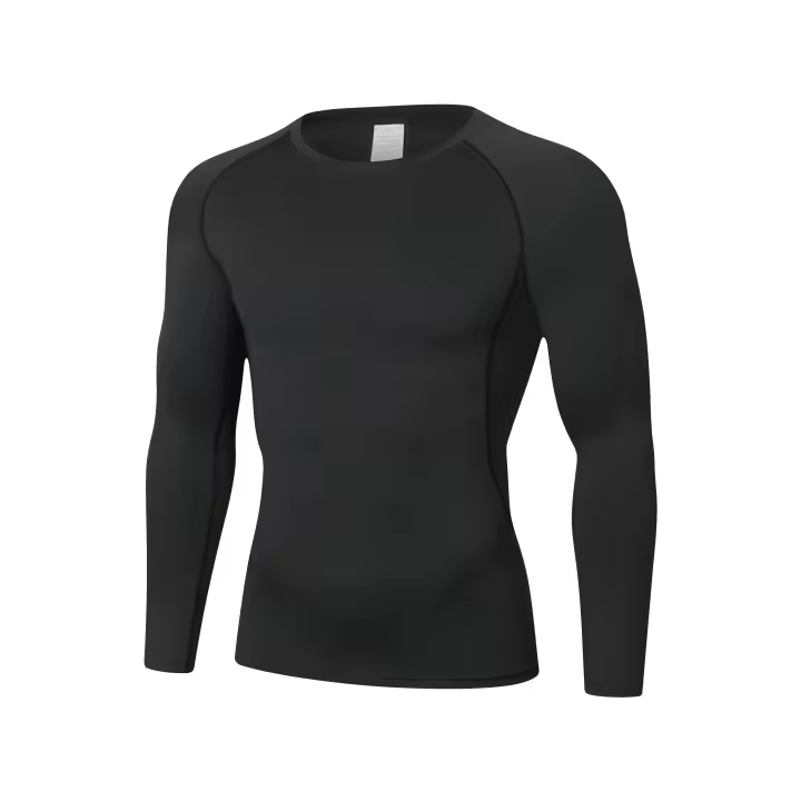 Camiseta De Running Para Hombre Camiseta Deportiva De Fitness Secado Rápido T-Shirt De Entrenamiento Térmica Camiseta De Gimnasio - 1