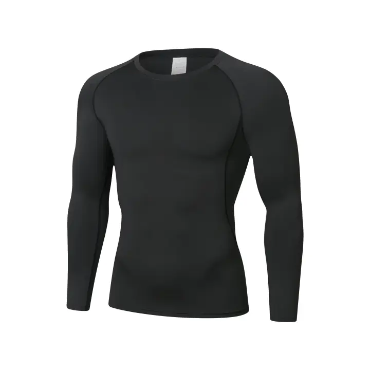 Camiseta De Running Para Hombre Camiseta Deportiva De Fitness Secado Rápido T-Shirt De Entrenamiento Térmica Camiseta De Gimnasio - 1