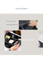 Estuche De Maquillaje LED Con Espejo Y Luces Capacidad Grande Sensación Premium Estuche De Luxo Para Cosméticos Estilo Inglés - details 9