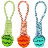 Bola De Juguete Para Perros Con Correa Resistente Masticadora Y Limpieza De Dientes Juguete Interactivo Anti-Boredom Para Muelas - details 3