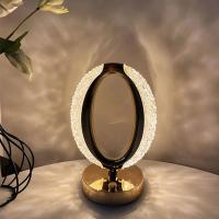 Lámpara De Mesa LED Nórdica Con Interruptor Táctil Y Carga USB Iluminación Ajustable Para Decoración De Hogar Dormitorio Y Sala De Estar Material Acrílico - details 0
