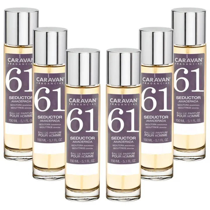 Caravan Fragancias Pack de 6x Perfume Caravan Hombre Nº11 - 150ml - 1
