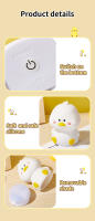 Lámpara Nocturna LED Recargable De Silicona DUCK Cartoon Para Niños Luz De Dormitorio Para Dormir Regalo De Cumpleaños - details 9