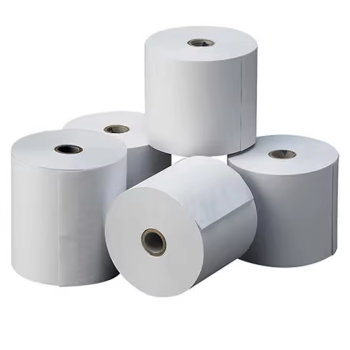 Fabrisa 8 Rollos de Papel Termico - Libre de BPA - 80x45x12mm - 1