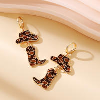 Pendientes Colgantes De Vaquero Vintage Para Mujer Con Sombreros Y Botas Joyería Punk Estilo Occidental Regalo Cool Statement - details 1