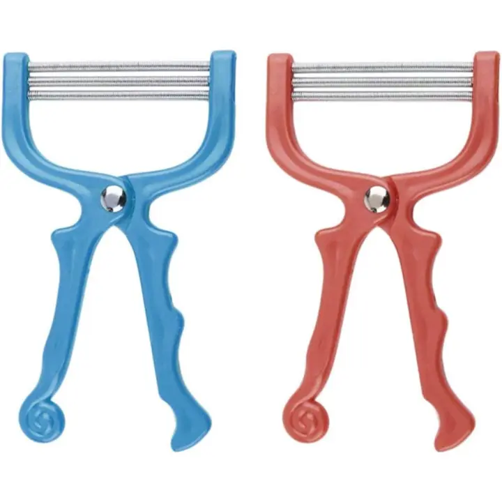 2 Pieces Facial Hair Remover 3 Row Handheld Spring Beauty Epilator Tool Beauty Tools - 1