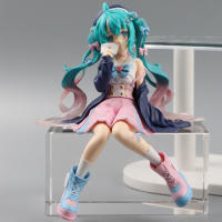 Figura De Anime Hatsune Miku En Posición De Sakura Rosa PVC Modelo Juguete Decorativo Regalo Para Niños Cumpleaños - details 4