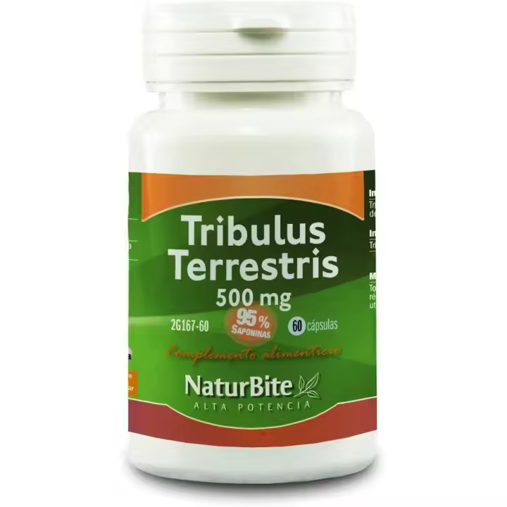 Naturbite Tribulus Terrestris 60 Cápsulas 1500 ml - 1