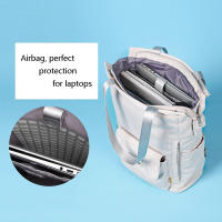 Mochila De Mujer Impermeable Estilo Coreano Con USB Para Portátil De 13-15.6 Pulgadas Mochila De Cuero Oxford De Moda Para Estudiantes - details 5