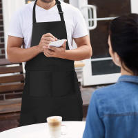 Delantal de Cocina impermeable Y a prueba de agua para el hogar, ajustable, sin Mangas, para trabajo de Camarero Masculino y Femenino - details 2