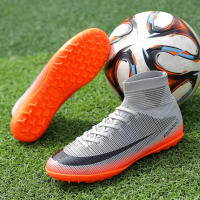 Zapatos De Fútbol Profesionales Para Hombres Antideslizantes En Campo De Grama Zapatillas De Fútbol Con Punta De Hierba TF Entrenamiento De Torsión De PTPP Material Superior PVC Suela De Goma - details 11