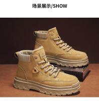 Botas De Otoño Para Hombre Antideslizantes Resistentes Al Desgaste Con Tela De Canvas Suela De Goma Botines Retro De Moda Para Caminar Y Trabajo - details 8