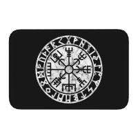 Alfombra De Entrada Con Diseño De Árbol De Vida Triquetra En Futhark Para Cocina Baño Sala De Estar Material Poliéster Antideslizante Impermeable Resistente Al Desvanecimiento - details 3