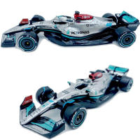 Modelo De Coche De Carreras F1 Mercedes Benz-AMG W13 Bburago 2022 1:43 Aleación De Metal Juguete De Lujo Para Niños Regalo Para Hamilton Russell - details 1