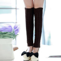 Calentadores De Piernas Para Mujer Sweet Girl Cubren Hasta La Rodilla Tejidos En Acrílico Color Sólido Para Otoño E Invierno - details 6