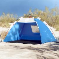 vidaXL Tienda de playa 2 personas impermeable apertura rápida Color azure blue,  Gris,  Verde mar y mas - details 0