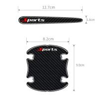 8PCS Protector De Manija De Puerta De Coche Antiscratch Fibra De Carbono Decorativo Cubierta De Protección Contra Rasguños Para Decoración De Puertas De Coche - details 1