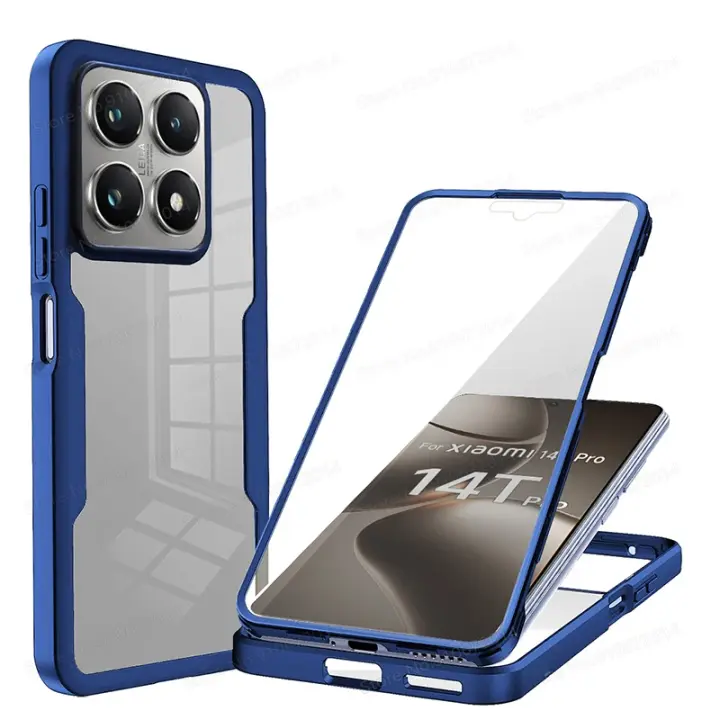 Funda Transparente De Teléfono 360 Grados Para Xiaomi 14T 13T Pro Poco X6 F6 F5 M6 pro Protección Complete Antichoque Y Anti-Rayones - 1