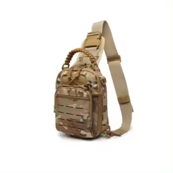 Bandolera cruzada táctica unisex para uso diario, actividades al aire libre como senderismo y acampada, rutas y campamento, compartimiento interior ajustable - Prowalk - 1