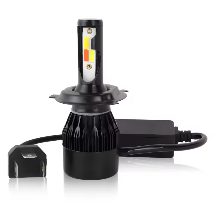 Bombilla LED De Faros Para Coche 60W 4 Colores H4 H7 H8 H9 H11 9005 9006 Bombilla De Nebulosa Intermitente Para Iluminación Delantero Y Nebulosa - 1
