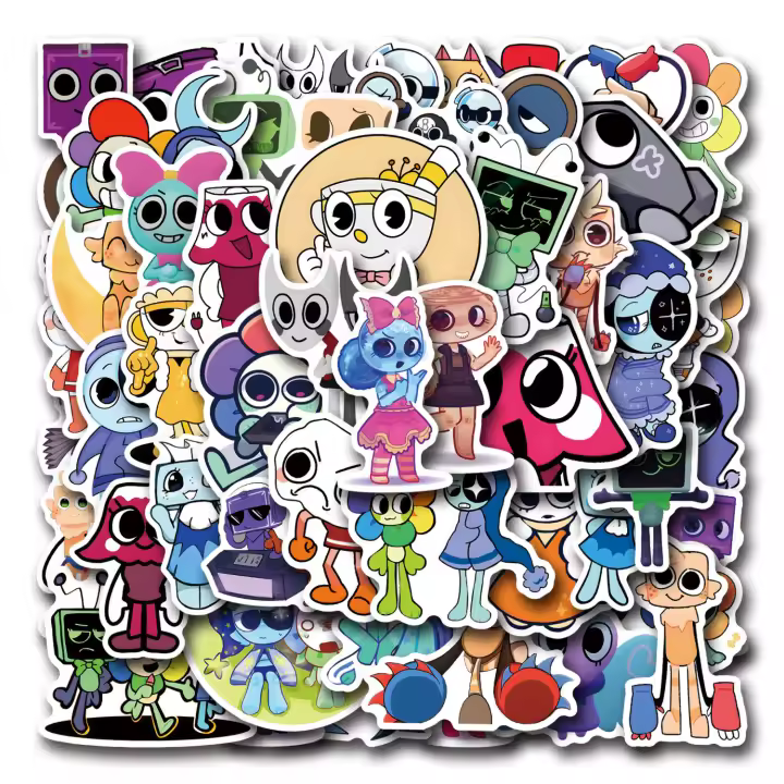 Pegatinas Impermeables Dandys World 50PCS Cartoon Animación Divertida Para Maletas Móvil Graffiti Pack De Pegatinas - 1